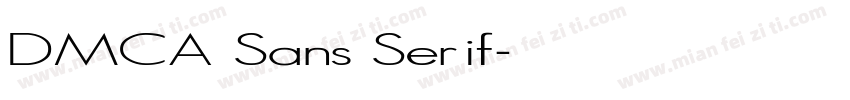 DMCA Sans Serif字体转换